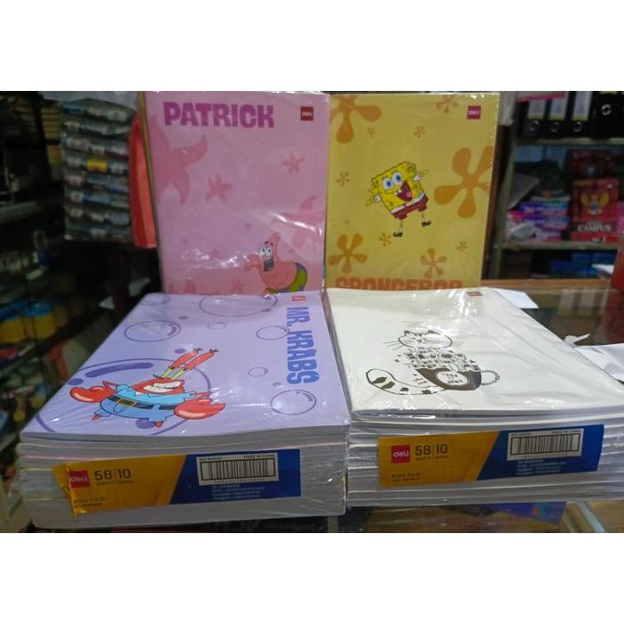 

BEST SELLER BUKU TULIS MERK DELI 58LBR (1 PACK 10BH )
