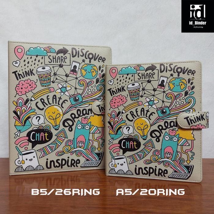 

BEST SELLER BINDER PRINTING MOTIP CREATE DREAM A5/RING 20, B5/RING 26