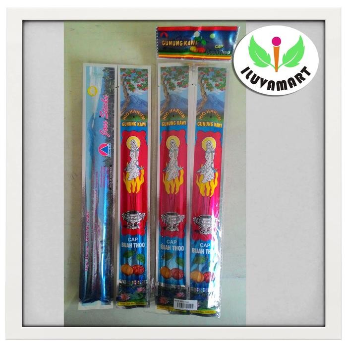 Gunung Kawi / Pack @10 Bks Dupa Cap Buah Thoo Joss Stick Hitam [Grosir Gratisongkir