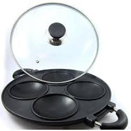 Cetakan 4 Lubang Cekung / Cetakan Bikang / Cetakan Serabi / Cetakan Kue Anti Lengket / Pan Cake /