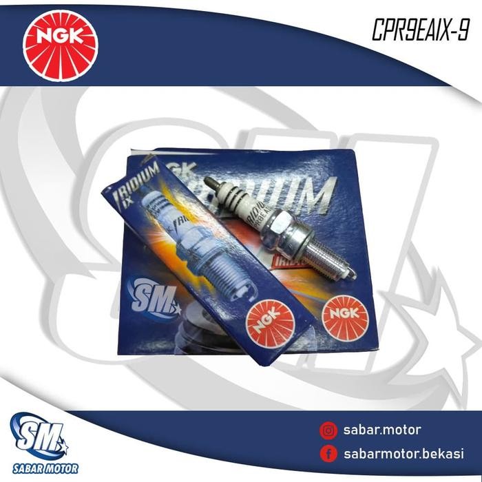 TERLARIS Busi NGK Iridium CPR9EAIX Vario 150 - Busi Iridium PCX 150 / PCX 125 / Vario 125 / Beat FI