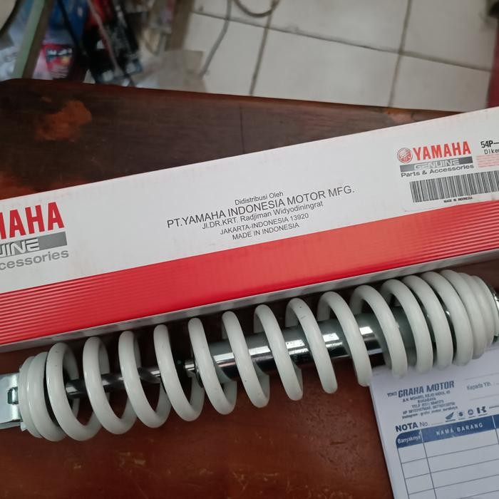 shockbreaker mio j putih original yamaha 100%