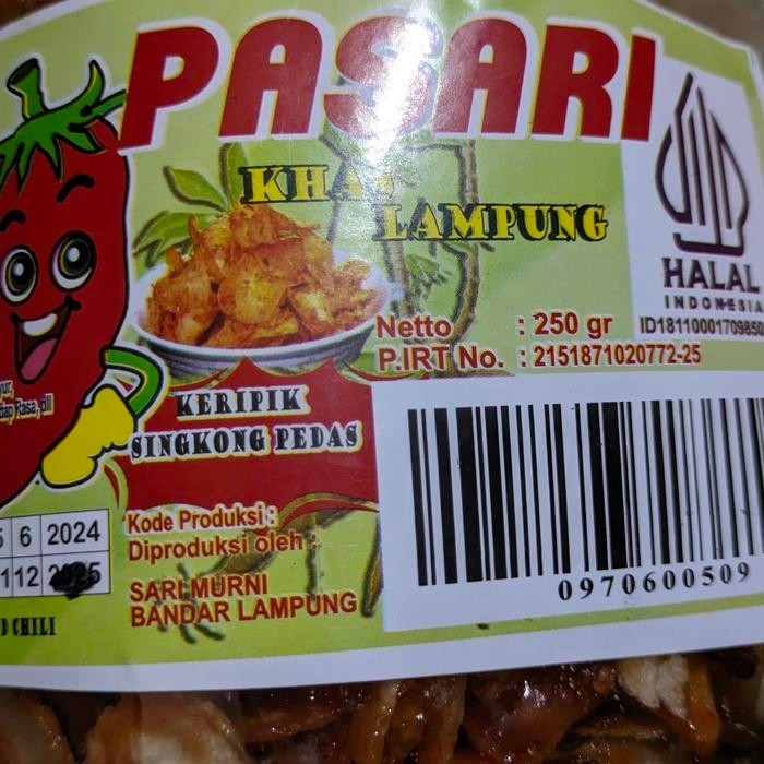 

Sedia KERIPIK SINGKONG BALADO MANIS PEDAS PASARI ASLI LAMPUNG 250 gr