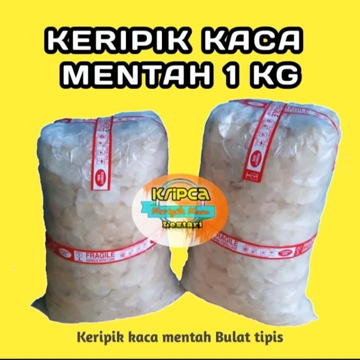 

Sedia KERIPIK KACA MENTAH 1 kg GRATIS ONGKIR / KRIPCA MENTAH KILOAN / BEAG / PIKCA / BENING TIPIS ;