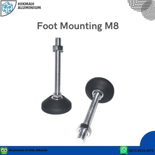 Foot Adjuster M8x80/Kaki meja M8 /Adjuster Pad "Nylon" M8