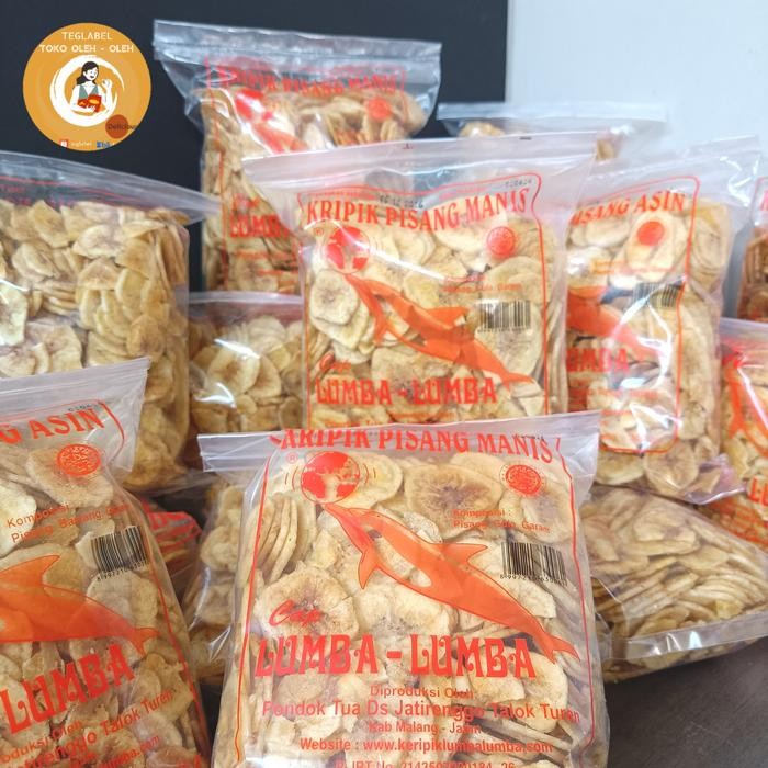 

Sedia Keripik Kripik Pisang Lumba Lumba 300 gram Asli Malang