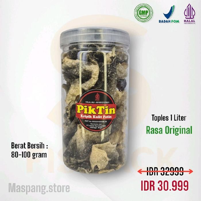 

Sedia Piktin Keripik Kulit Ikan Patin Variasi (snack, ce, non msg)
