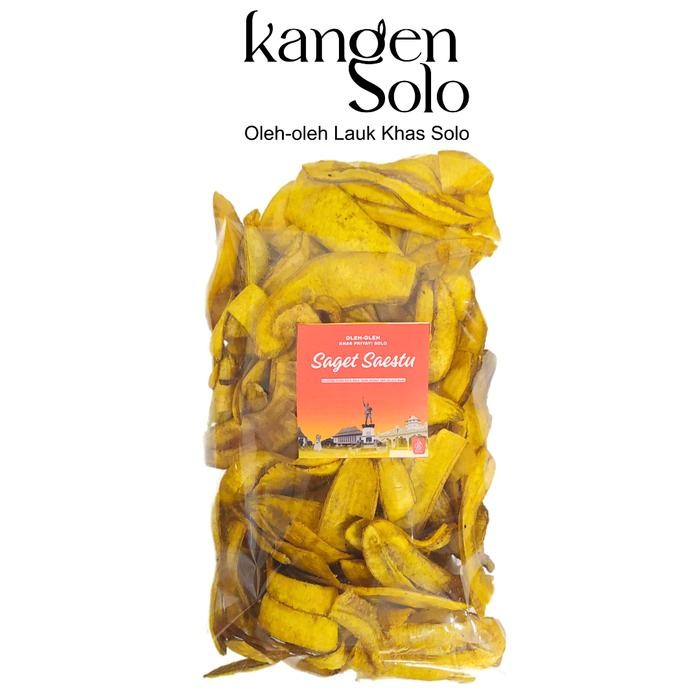 

Sedia Keripik Pisang Saget Saestu Manis Gurih Renyah 200 Gram