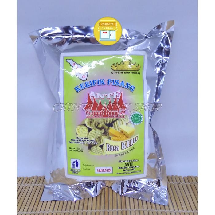 

Sedia Keripik Pisang Ante Coklat Asli Lampung Kemasan Foil 200g