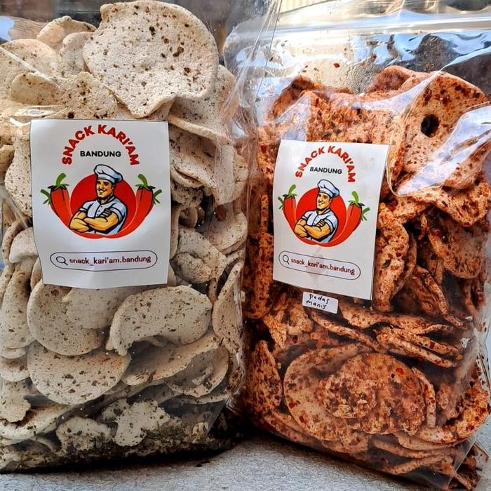 

Sedia Paket Basreng Pipih Premium Bundling gr ORI + gr Pedas Daun Jeruk Food Snacks Ce Ce Goreng