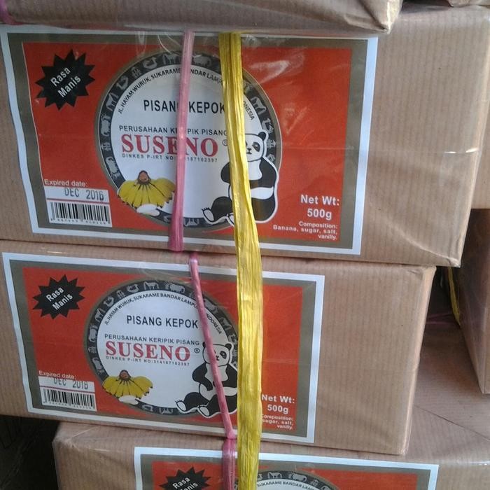 

Sedia Keripik Pisang Suseno Lampung Ambon Manis Asin gr Kotak