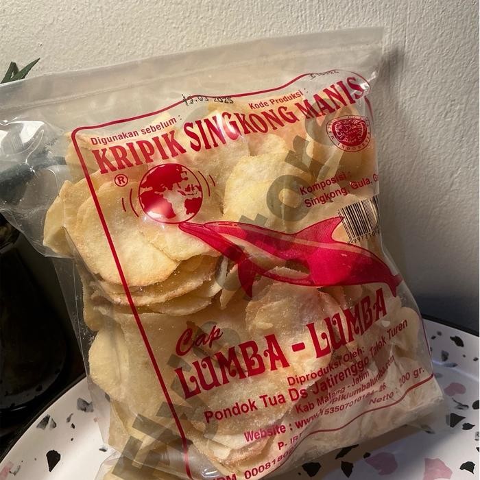 

Sedia Keripik Singkong Lumba Lumba 200gr Asin Manis Asli Snack Kripik