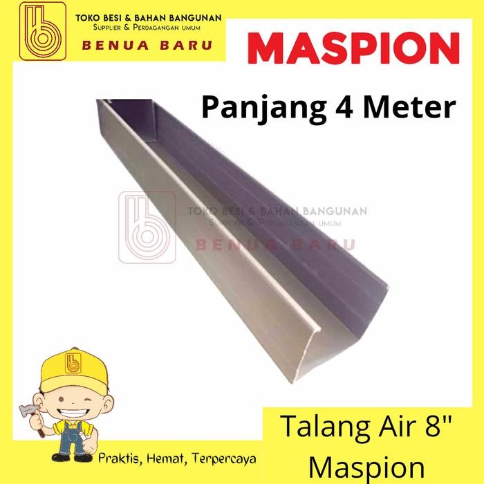 Best Seller Talang Air Kotak Pvc 8 Inch Abu Abu Maspion / Talang Air Maspion 8"