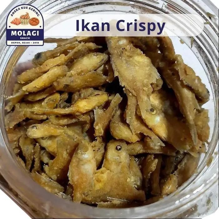 

Sedia Keripik Ikan Baby Fish Gurih Toples 230 Gram / Kripik Ikan - Molagi Snack
