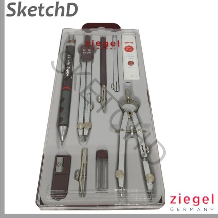 

Jangka Set 3 Ziegel - Compass Set 3 - 03009A Best Seller