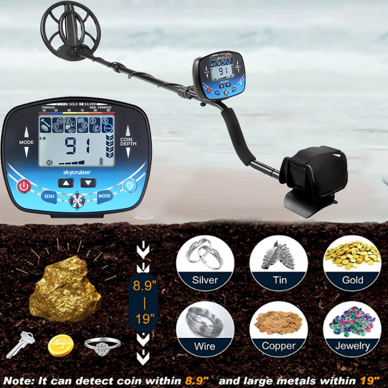 MD910B Metal Detector Underground Professional Depth 2.5m Search Finder Gold Detector Treasure Detec