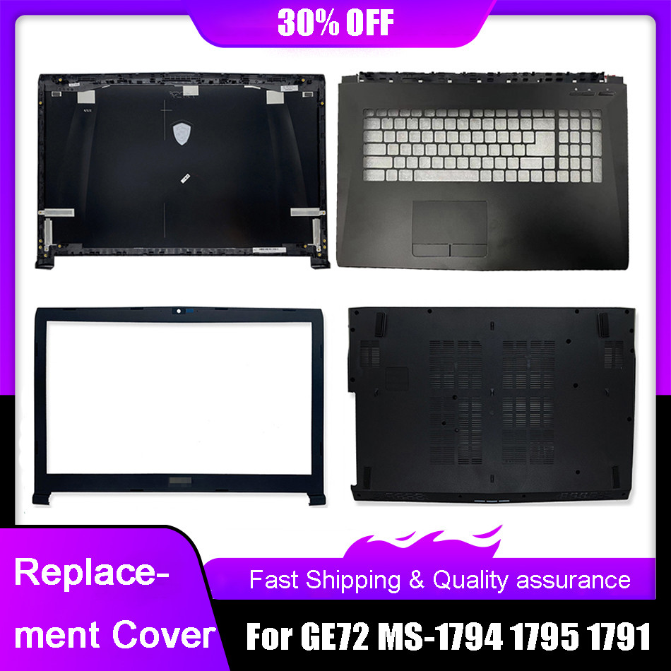 NEW Laptop LCD Back Cover For MSI GE72 GE72VR MS-1791 MS-1792 1794 2QD Apache PROFront Bezel Palmres