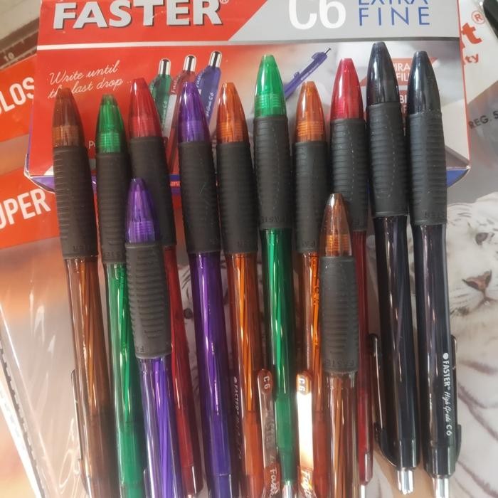 

pulpen faster c6 1pack/hitam