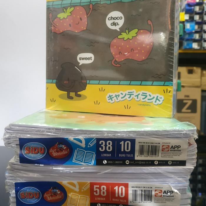 

Buku Tulis Sidu 58 Lembar 1 pack isi 10 buku