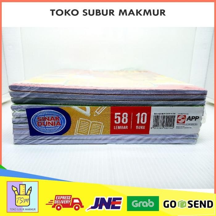 

BUKU TULIS SIDU ANAK SEKOLAH SINAR DUNIA LEMBAR BERGARIS KWARTO ATK