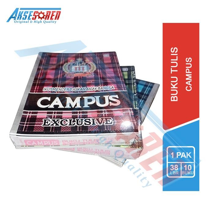 

Buku Tulis Sekolah Campus 38 Lembar [10 Buku] / Buku Catatan Harian SD SMP SMA Kuliah / Lembar 1 Pak