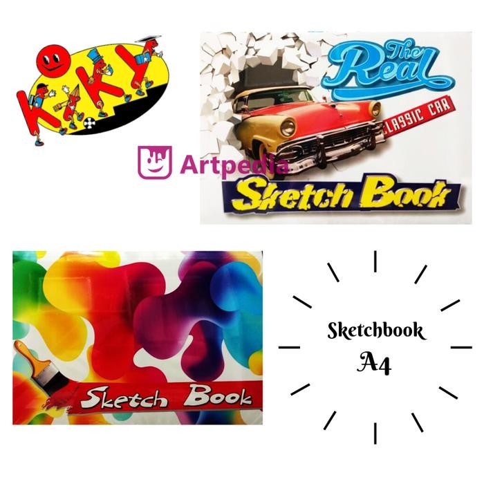 

KIKY SKETCH BOOK A4 / BUKU GAMBAR SKETSA UKURAN A4
