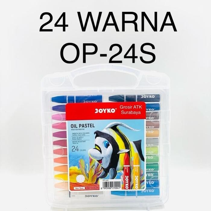 

CRAYON JOYKO 24 WARNA OP-24S / Krayon Minyak / Oil Pastel JOYKO 24 WARNA OP-24S