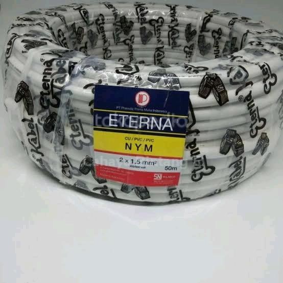 kabel listrik nym 2 x 1.5 mm eterna