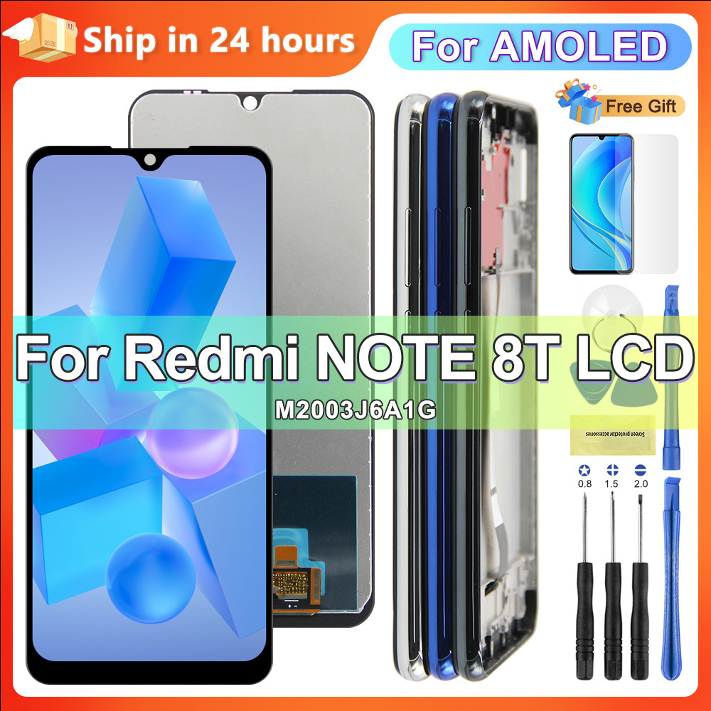 6.3" AMOLED For Xiaomi Redmi Note 8T LCD Display Touch Screen Digitizer Replacement For Redmi Note 8