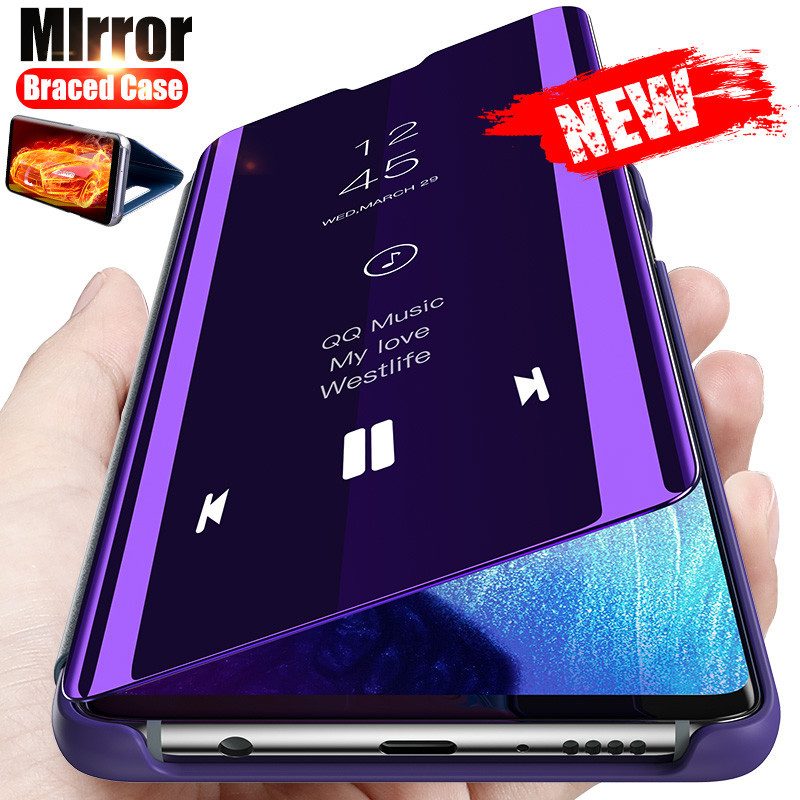 Smart Mirror Flip Case For Samsung Galaxy A12 A52 A51 A53 A21s A50 A70 A32 A22 A71 A72 A42 A20e A81 