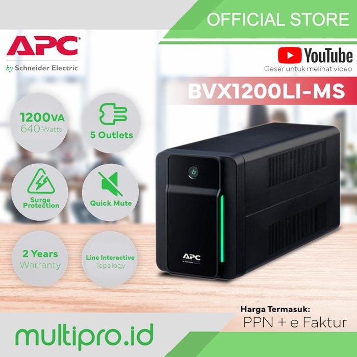 APC Easy BVX 1200VA 650W BVX1200LI-MS ups pc