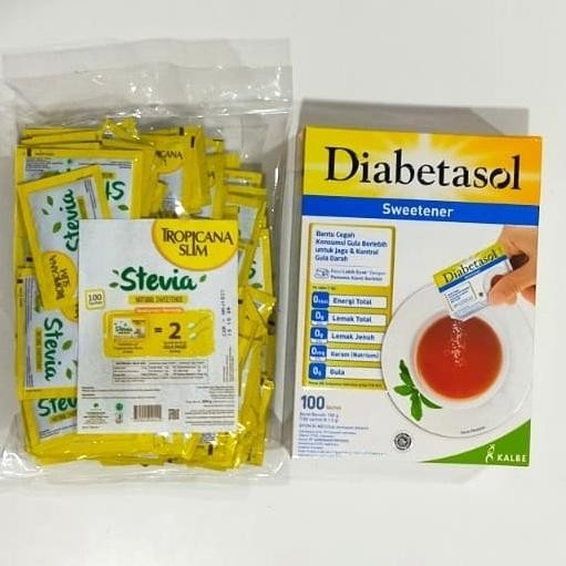 

TERMURAH gula tropicana slim stevia 100 sachet/gula rendah cal READY STOCK