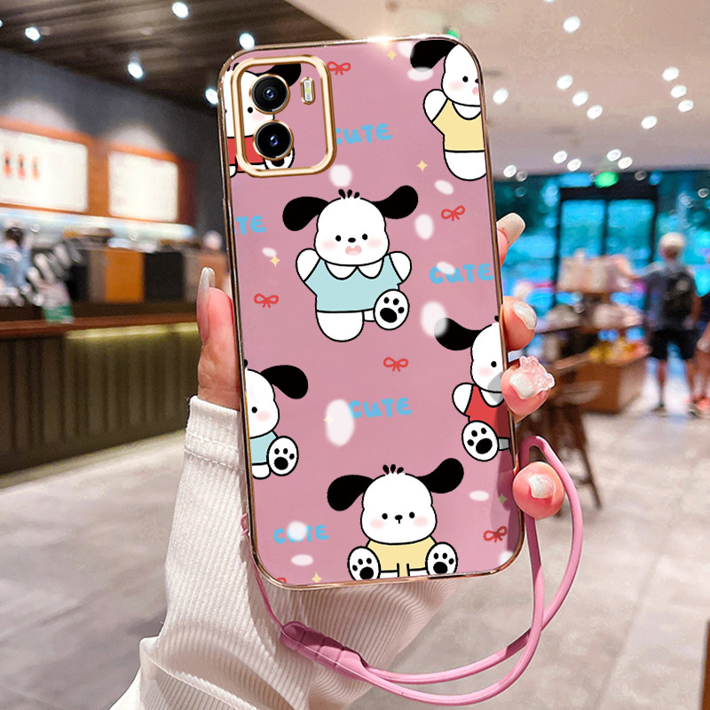 Casing Hp Untuk VIVO Y15S Y15A Y01 Case Casing Anime Kesing HP Cesing Silikon Softcase disepuh tali 