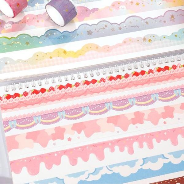 

Produk Viral 1 Set 10 Pcs Washi Tape Dreamy Wave Paper Tape Awan Lucu Hb1372 Cod