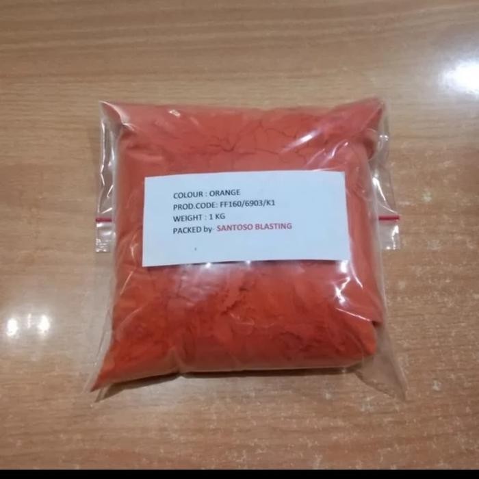 

bubuk powder coating orange