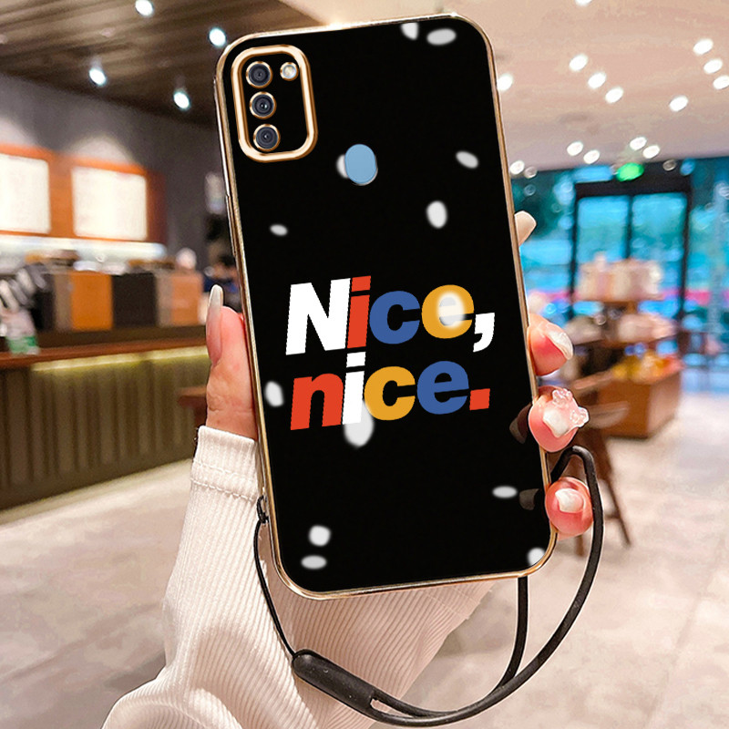 Casing Hp Untuk Samsung Galaxy A11 M11 Case Casing Huruf berwarna HP Cesing Silikon Softcase disepuh