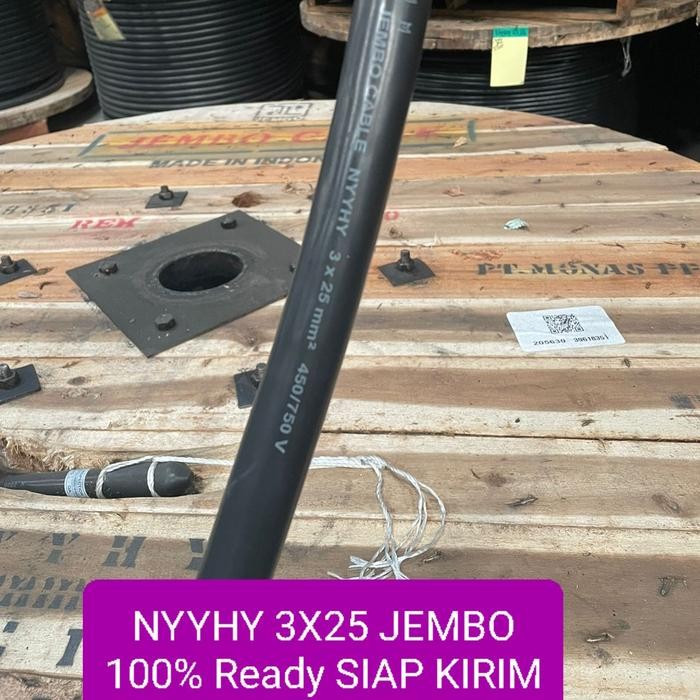KABEL NYYHY 3X25 mm Per Meter (1m) JEMBO (BISA PPN)