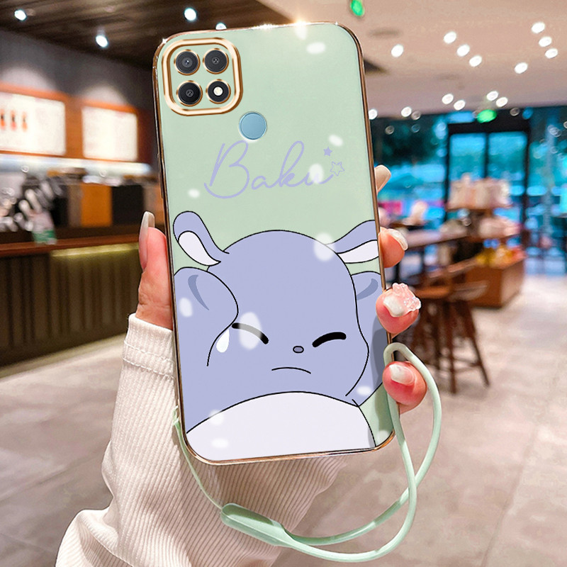 Casing Hp Untuk OPPO A15 A15s A35 Case Casing Kepribadian kartun HP Cesing Silikon Softcase disepuh 