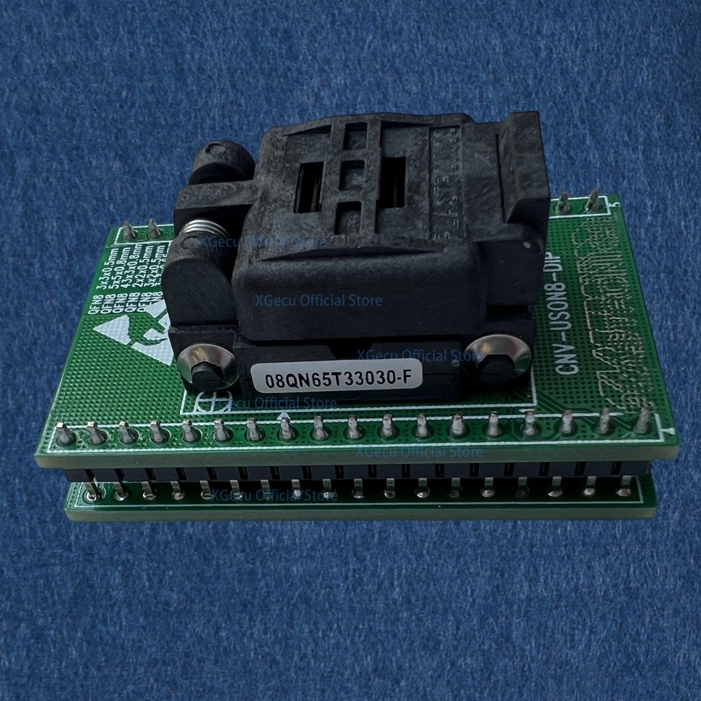 

Original PLASTRONICS 08QN65T33030-F QFN8 / DFN8 / USON8 / WSON8 to DIP8 Test IC Socket / Adapter /