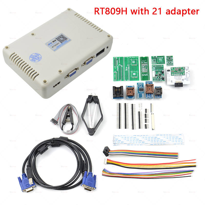 

RT809H Universal Programmer +21 Adapter High-Speed EMMC-Nand Flash Customized ISP Board for