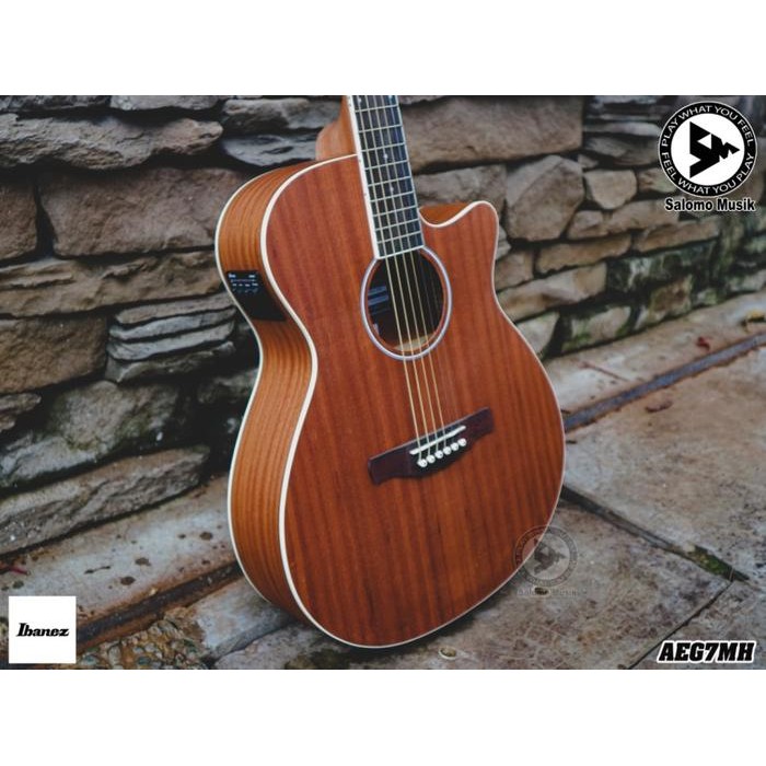 Gitar Akustik Elektrik Ibanez Aeg7Mh Opn