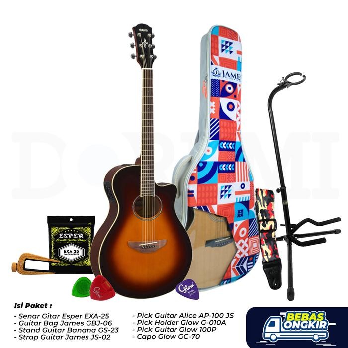 Paket Fancy Guitar Yamaha Apx-600 / Paket Fancy Apx600 / Apx 600