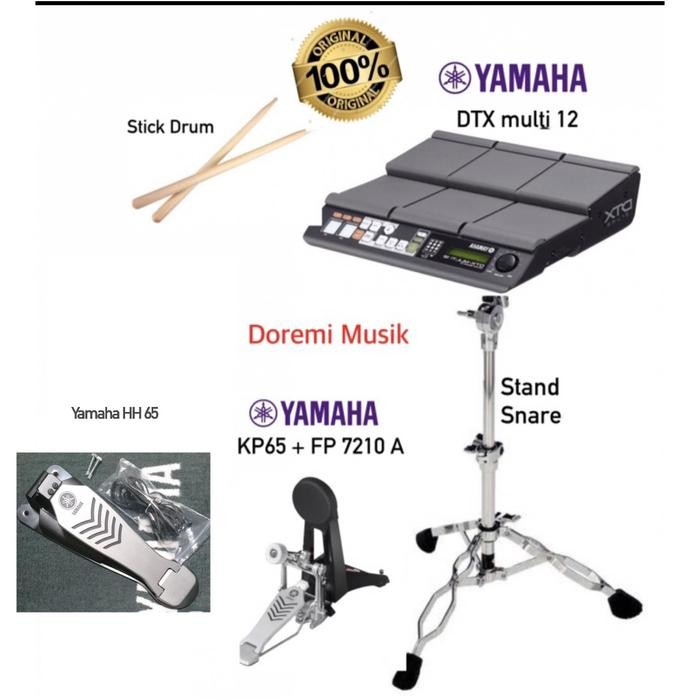 Dtx Multi 12 Yamaha (Dtx +Stick + Pedal+Stand)