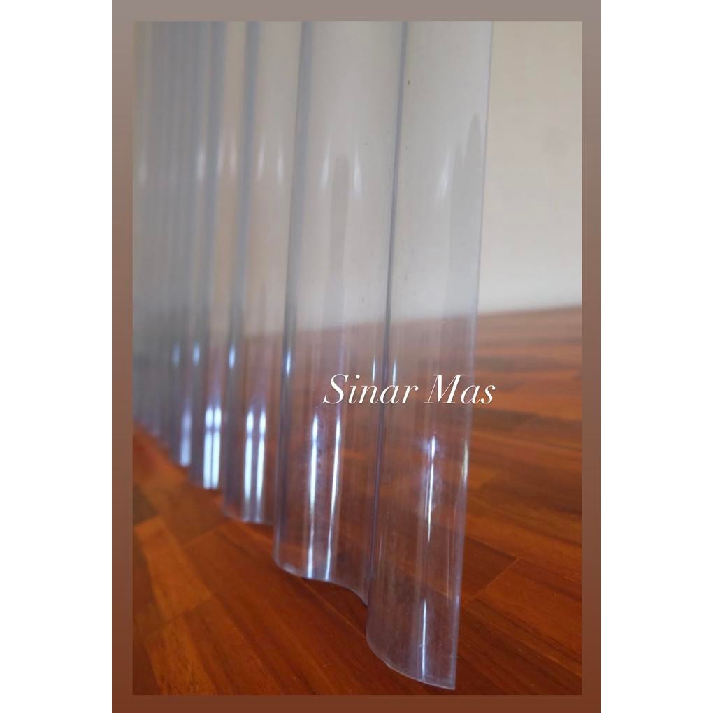 Seng Plastik Gelombang 180 Cm Transparan