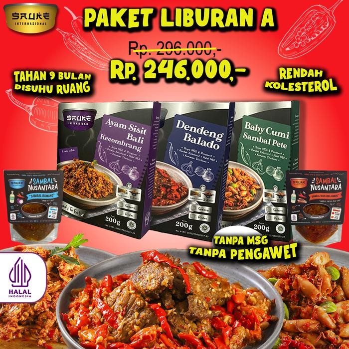 

PAKET LIBURAN, LAUK RENDAH KOLESTEROL/READY TO EAT