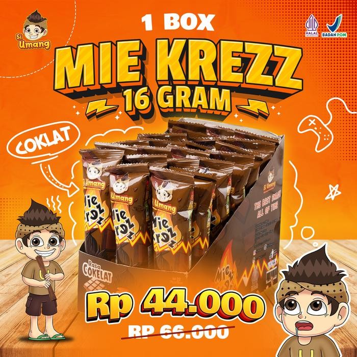 

New Si Umang Mie Lidi Krezz 1 Box isi 22 Pcs Premium High Quality