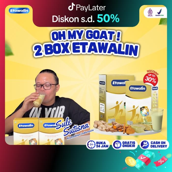 

New PAKET 2 BOX II PAKET REKOMENDASI II BANTU JAGA TULANG SENDI II SUSU ETAWALIN ORIGINAL 200 GRAM