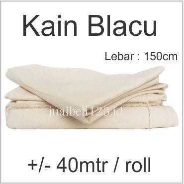 Kain Blacu Belacu Blaco kanvas lukis lebar 150cm Roll