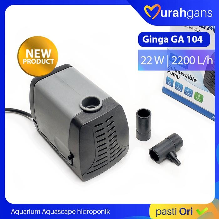 Pompa Air Celup Aquarium Kolam Ginga Ga 104 Low Watt Terbaik