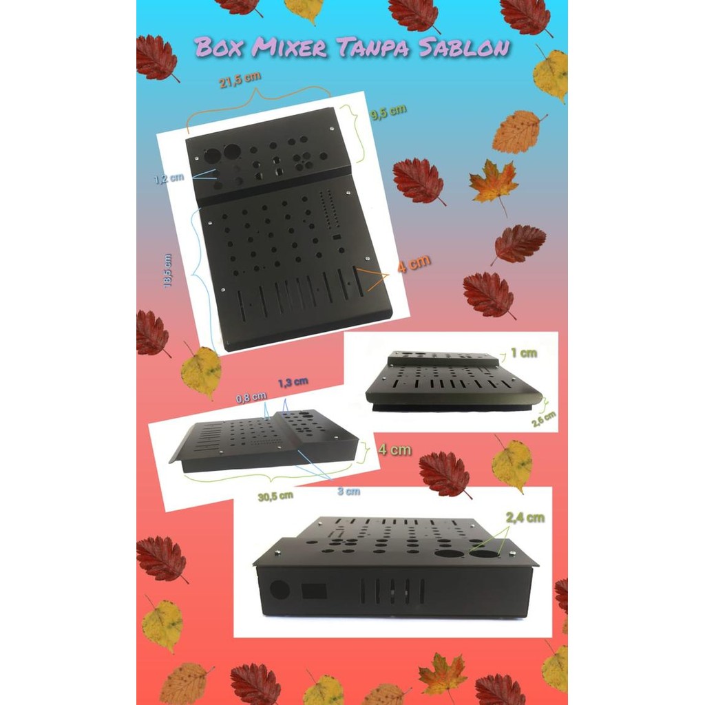 Box Profesional Mixer 4 Channel Tanpa Sablon